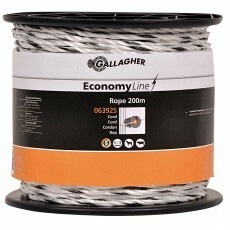 Gallagher Economyline Cord Wit 200m