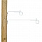 Gallagher Afstandisolator Krulstaart Hout 17,5cm Wit (10)