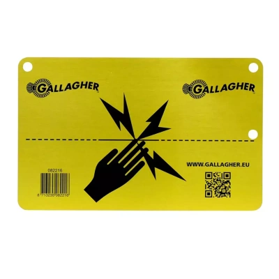 Gallagher Aluminium EU Waarschuwingsbordje (1)