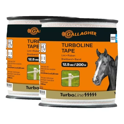 Gallagher Duopack TurboLine lint 12,5mm wit 2x200m 