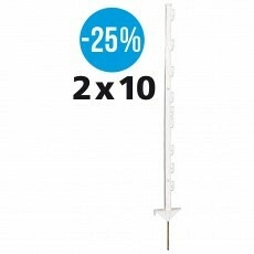Gallagher Duopack Vario paal wit 1,00m (2x10)