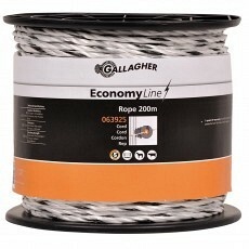 Gallagher EconomyLine cord wit 200m