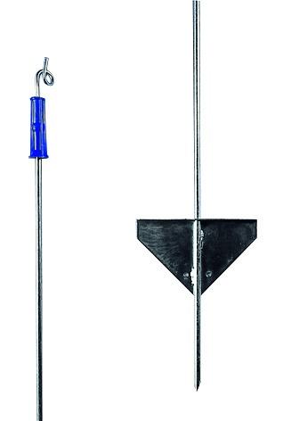 Gallagher Metalen paal met topisolator 1,10m (10)