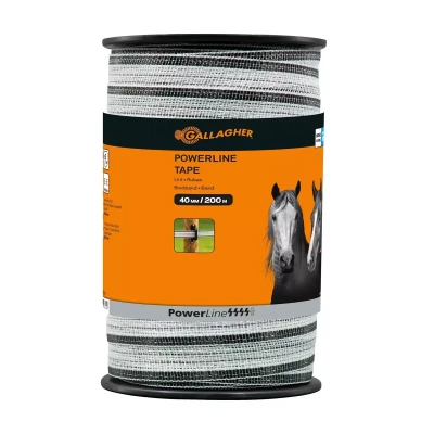 Gallagher PowerLine lint 40mm wit 200m 