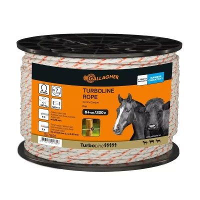 Gallagher TurboLine cord wit 200m