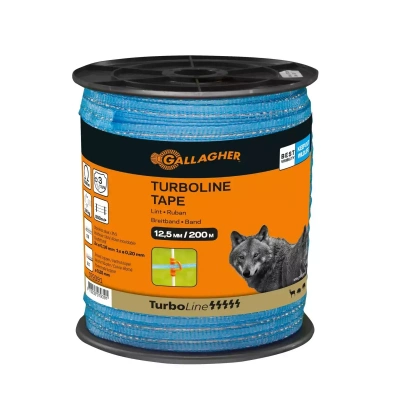 Gallagher TurboLine lint 12,5mm blauw 200m 