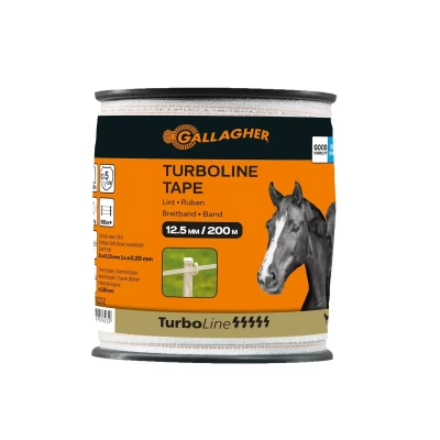 Gallagher TurboLine lint 12,5mm wit 200m 