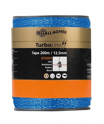Gallagher Turboline lint 12.5mm blauw 200m