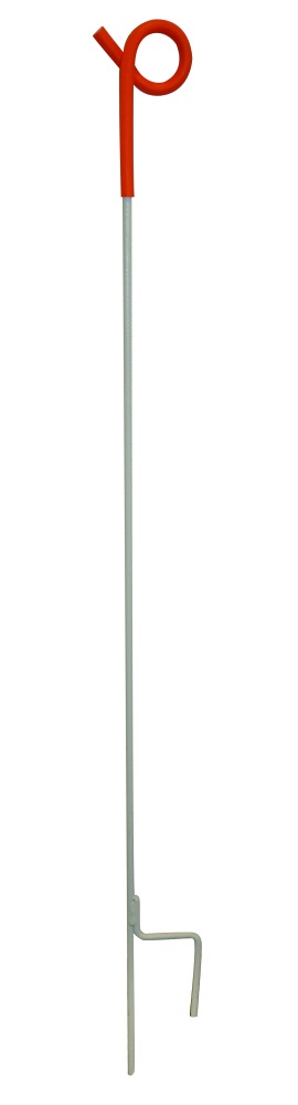 Gallagher Veerstalen paal met oranje krulstaart (10)