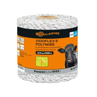 Gallagher Vidoflex 6 PowerLine wit 400m