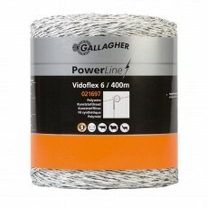Gallagher Vidoflex 6 PowerLine wit 400m